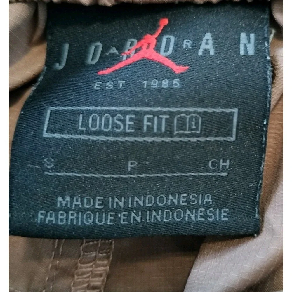 Jordan Jumpman Woven Cargo Pants Men's Size Small Brown Ripstop Utility